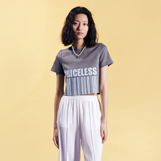 Typo print crop t-shirt - Image 6