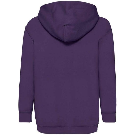 Fruit of the Loom Kinderen/Kinderen Classic Hooded Sweatshirt (Paars) - Image 2