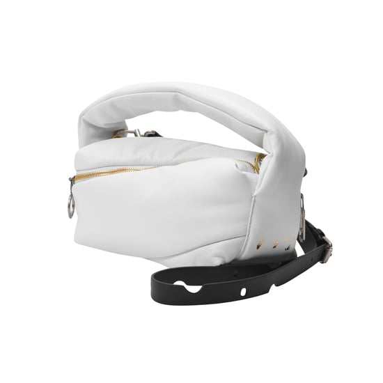 Pump Pouch in White Leather