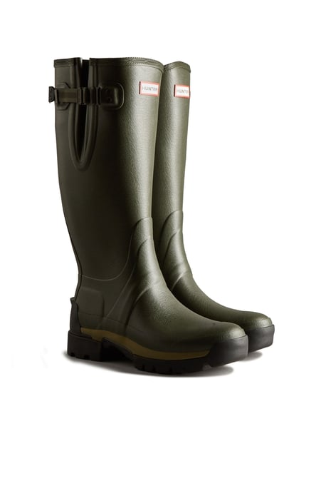 Hunter Balmoral Adj Tec Sole Hoge Laars Donker Olijf - Image 2