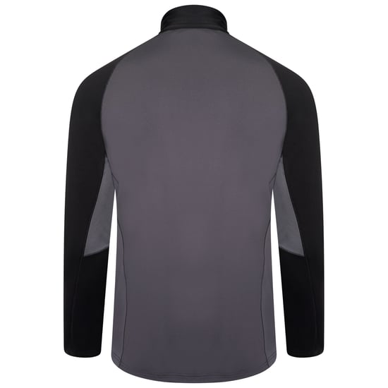 Dare 2B Mens Fuser Core Stretch Half Zip Thermal Top (Ebony Grey)