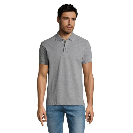 SOLS Heren Prime Pique Poloshirt met korte mouwen (Grijze Mergel) - Image 4