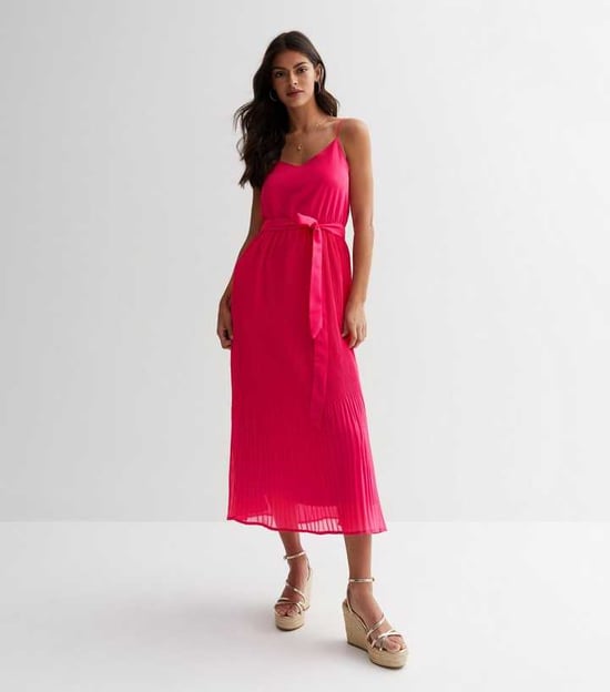 Cami Top Geplooide Midi Jurk - Image 1