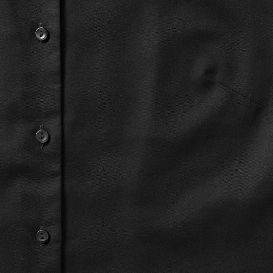 Russell Collection Ladies/Womens Short Sleeve Easy Care Oxford Shirt (Black)