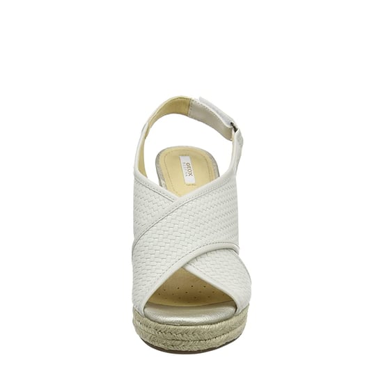 Geox Donna Janira C Womens White Wedges