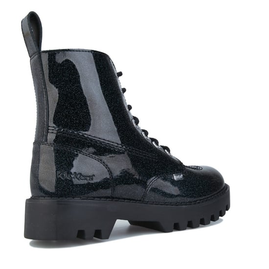 Women's Kickers Kizziie Higher Patent Leather Boots in Black