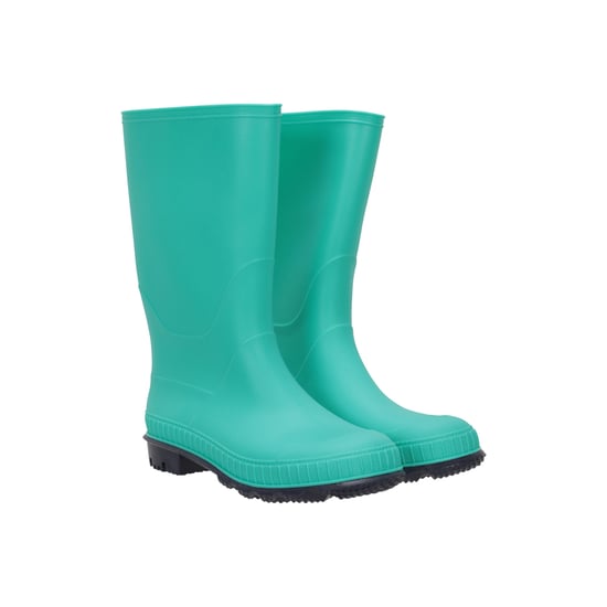 Mountain Warehouse Kinder/Kinder effen Wellington Laarzen (Donker groenblauw) - Image 1