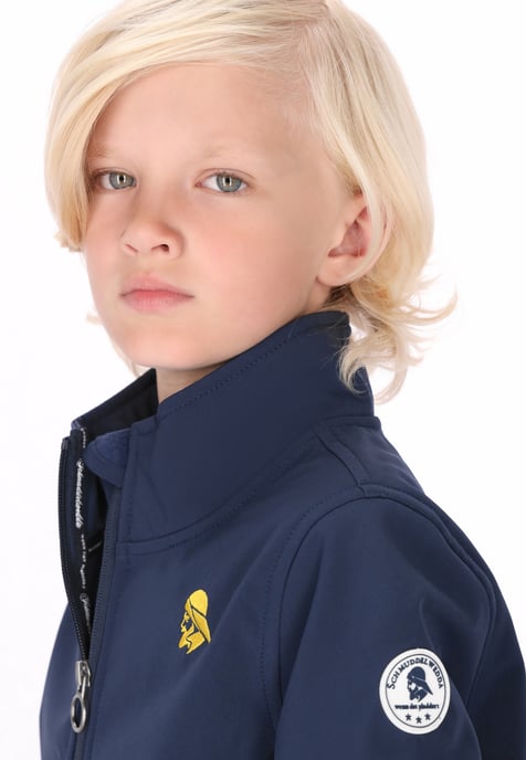 Schmuddelwedda softshell jas jongens (kinderen) marine - Image 5