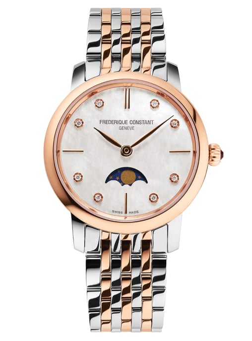 Frédérique Constant Slimline Moonphase Women's Multicolour Watch FC-206MPWD1S2B