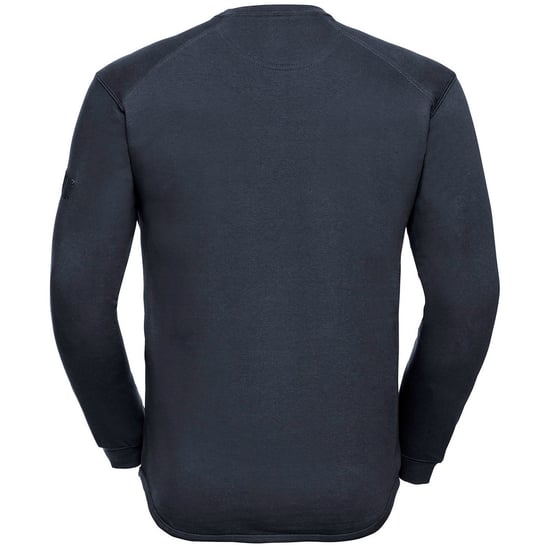 Russell Mens Spotshield Heavy Duty Crew Neck Sweatshirt (French Navy)