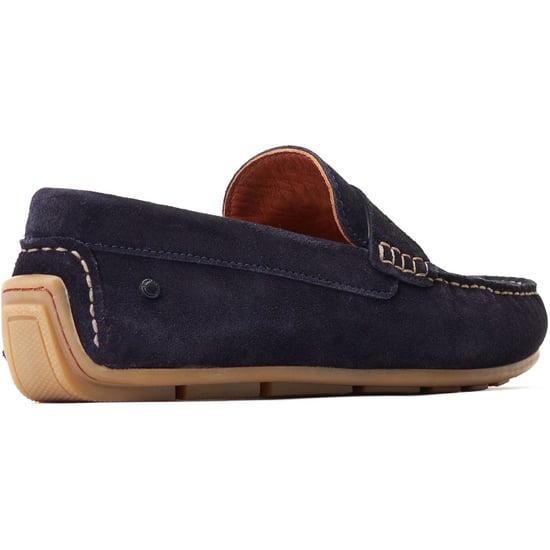 Base London Collins Leren Heren Navy Loafers - Image 2