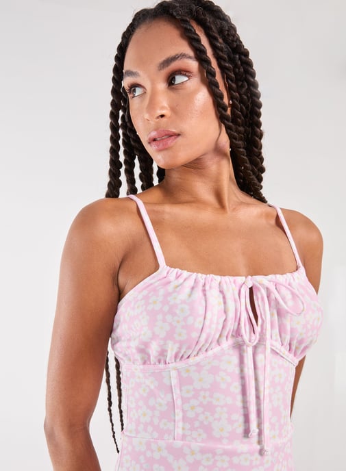 Daisy Ditsy Strappy Mini Dress