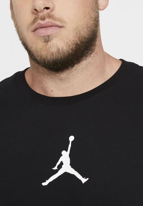 Nike Air Jordan Jumpman T-shirt met ronde hals voor heren in zwart - Image 3