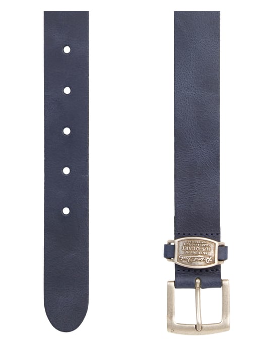 Petrol Industries - Heren Leren Riem - Blauw - Image 2