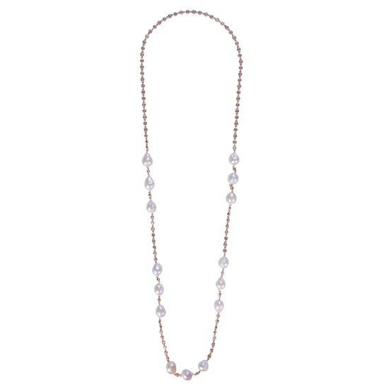 Orphelia Dames 925 Sterling Zilveren Ketting - Roze ZK-7462 - Image 2