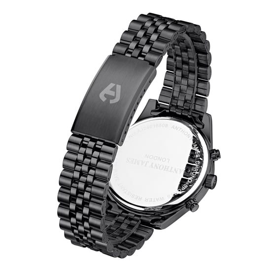 Hand Assembled Anthony James Limited Edition Chrono Sports Black - 5 Year Warranty