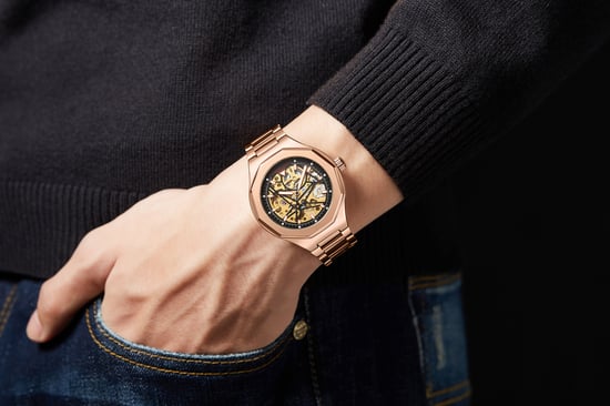 Met de hand gemonteerde Anthony James Limited Edition Sports Skelet Rose - 5 jaar garantie - Image 2