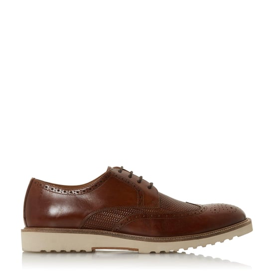 Dune Mens BADGERS Woven Vamp Brogue