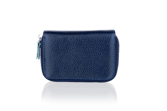 Woodland Leather BlueCard Holder Zip Purse 4.0"