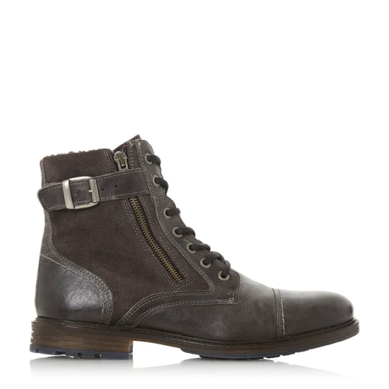 Dune Mens CLEAVELAND Borg Lined Buckle Boots
