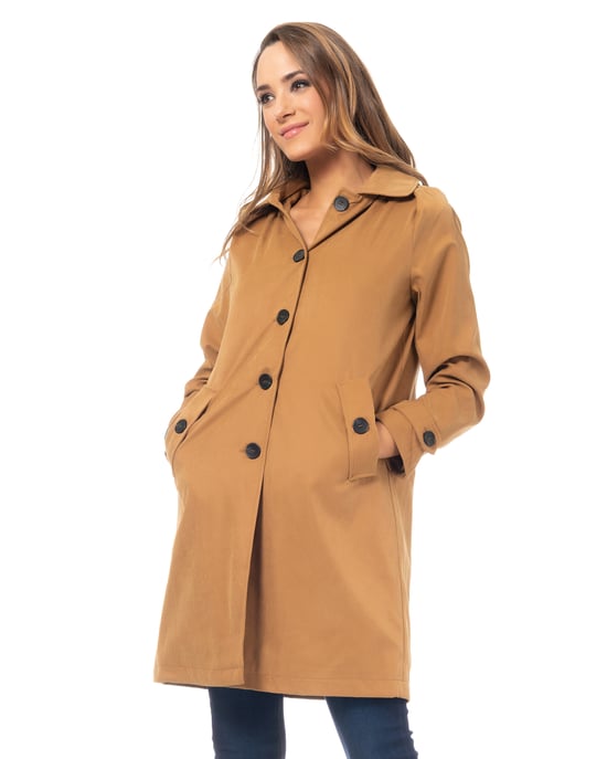 Bedrukte maxirok met elastische taille en zakken - Image 1