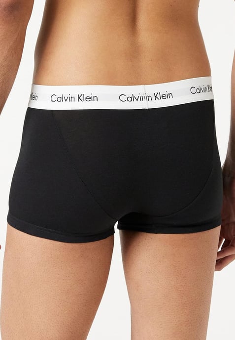 Calvin Klein Heren 3 Pack Boxer Briefs - Mid Rise - Zwart / Witte Band - Image 3