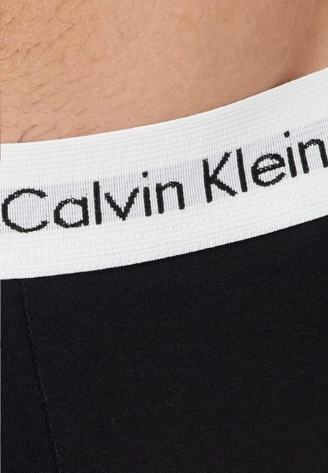 Calvin Klein Heren 3 Pack Boxer Briefs - Mid Rise - Zwart / Witte Band - Image 4