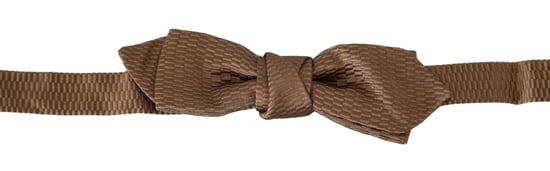 Dolce & Gabbana Mannen bruin goud verstelbare hals Papillon Strik - Image 1