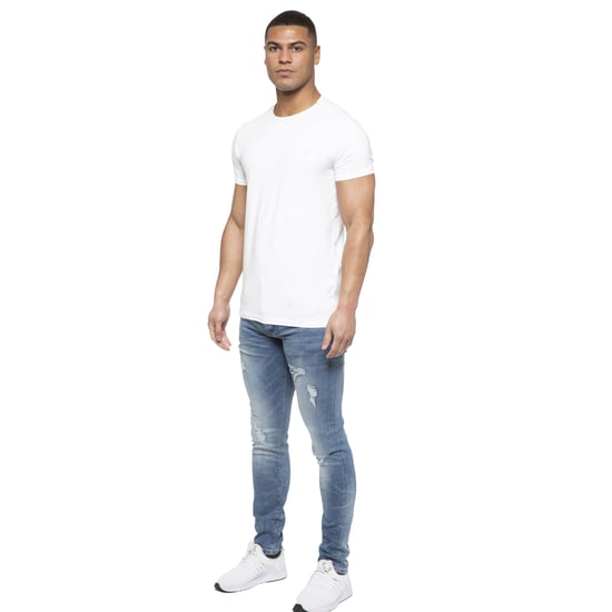 ETO | Mens Hyperstretch Jeans With Distress Effect