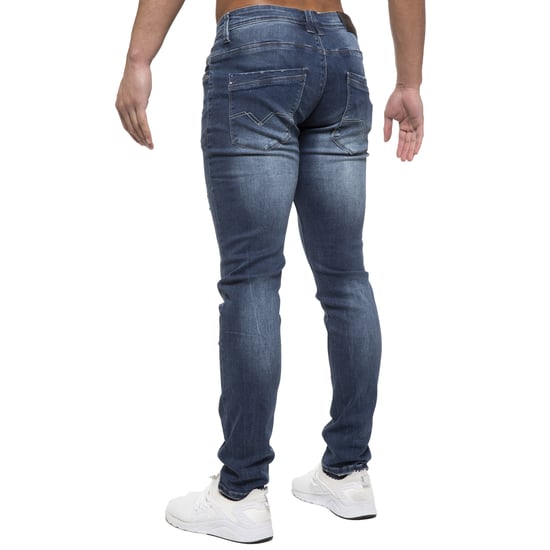 ETO | Mens Hyperstretch Jeans With Distress Effect
