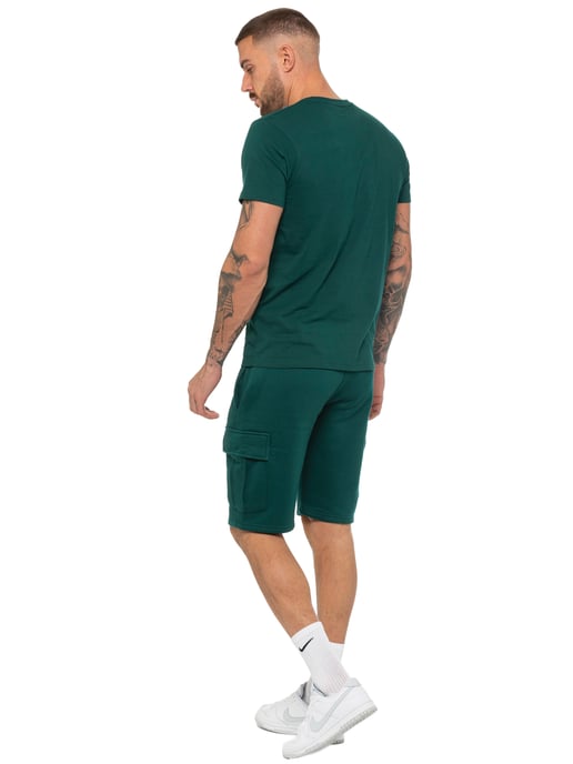 Enzo | Heren T-shirt Trainingspak Met Korte Broek Set - Groen - Image 5