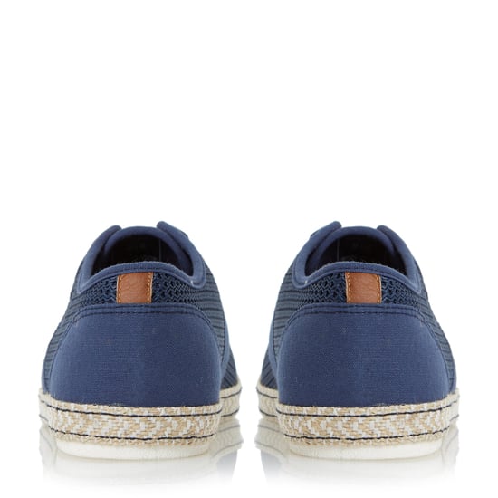 Dune Mens FENNTONS Mesh Detail Lace Up Canvas Shoes