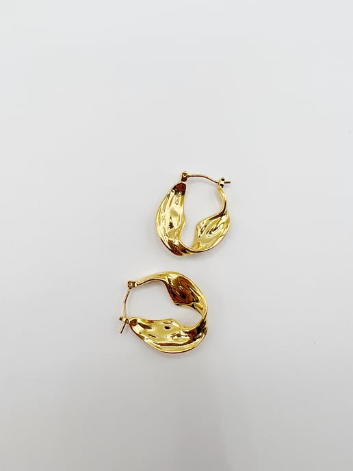 Distorted Hoop Earrings