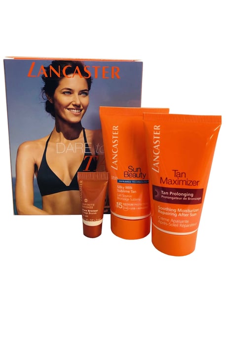 LANCASTER SUN TAN LOTION 50ML, AFTER SUN MOISTURE & FACE BRONZER 3ML