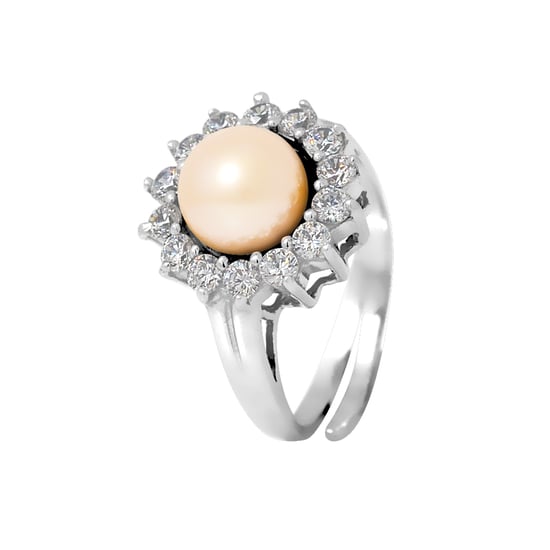 DIADEMA - Prestige Ring with Freshwater Pearl - Pure White Collection