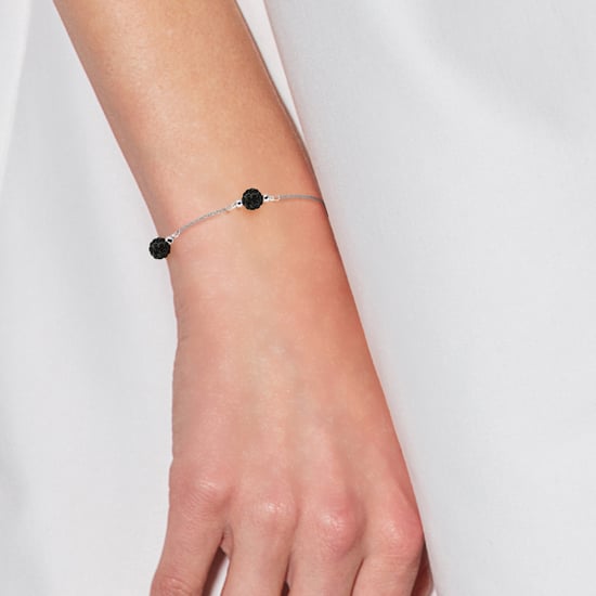 Crystal Trio Armband Preciosa Black Silver 925 - Image 2