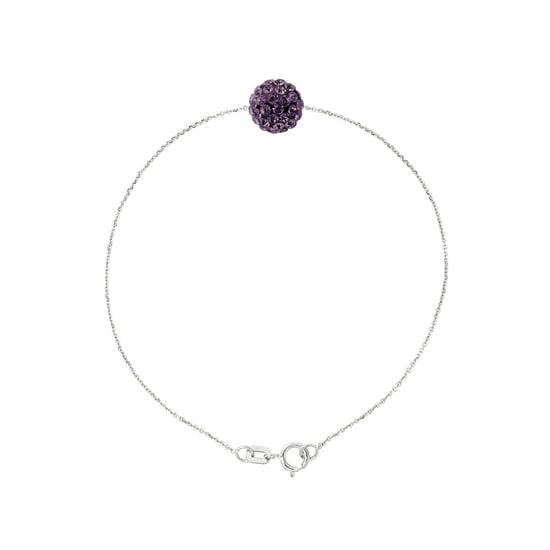 Bol Armband Crystal Preciosa Purple Silver 925 - Image 1