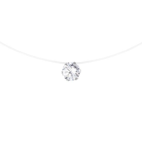DIADEMA - Necklace - Pure White - Collection Crystal Pearl