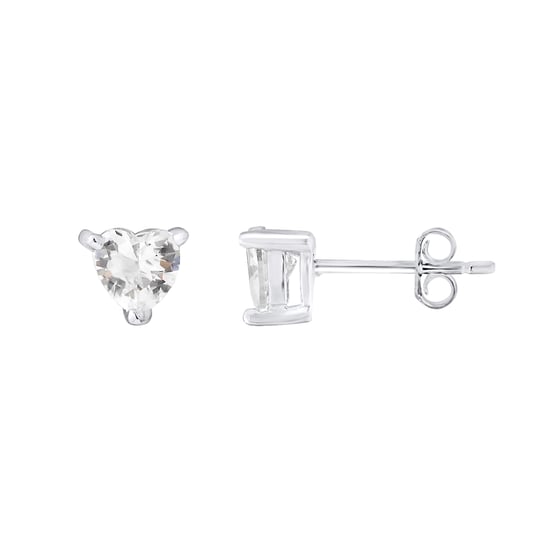 Oorbellen hartoxiden zirkonium wit 925 - fascinator - Image 1