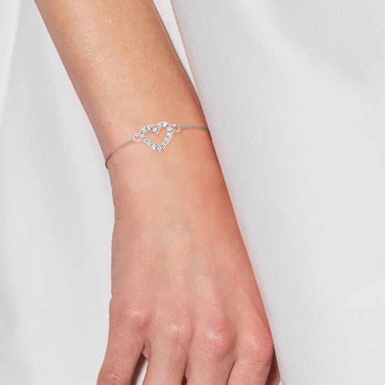 Hart armband zirkoniumoxides sieraden zilver 925 verstelbaar - Image 2