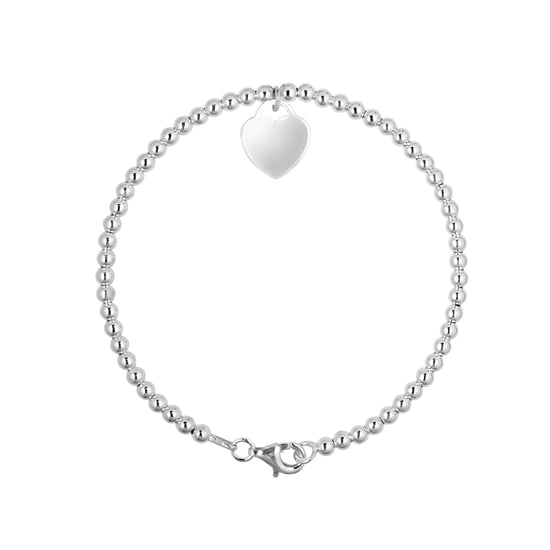Zilveren hart 925 Breloce armband - Image 1