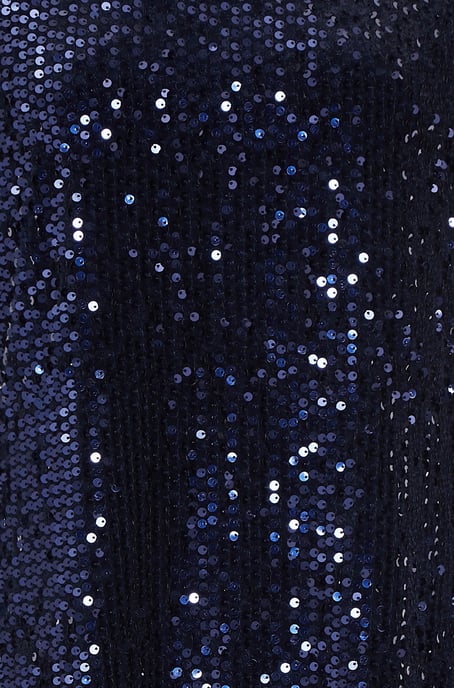 Navy Sequin Shift Dress