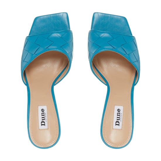 Dune Ladies MONTREAL Woven Square Toe Heeled Mule Sandals