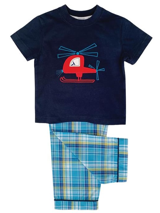 Boys' Red Helicopter Pyjama