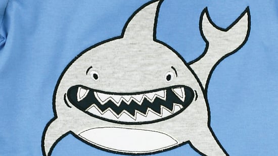 Boys' Smiley Shark Shortie Cotton Pyjamas