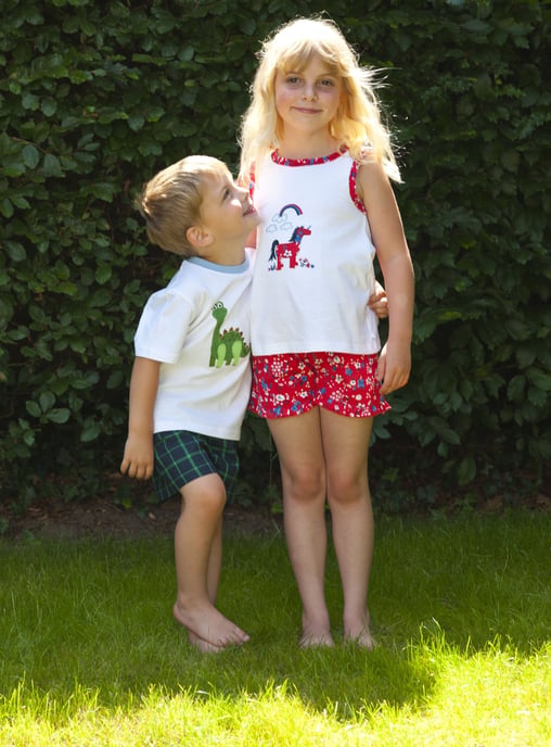 Girls' Unicorn Short Summer Pyjamas