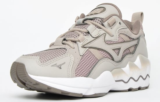 Mizuno Sport Style Wave Rider 1 Taupe Trainers - Mens