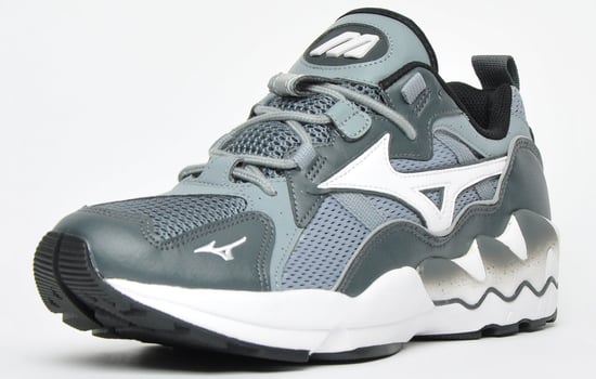 Mizuno Sport Style Wave Rider 1 Grey Trainers - Mens