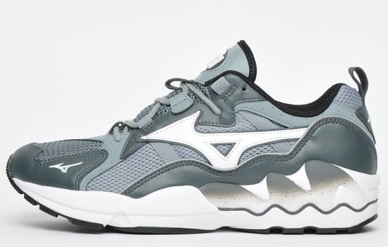 Mizuno Sport Style Wave Rider 1 Grey Trainers - Mens