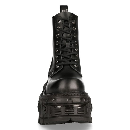 New Rock Unisex Military Techno Platform Boots- M-MILI084N-S5
